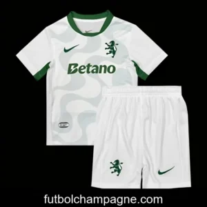 25_26 Kids Sporting Lisbon Away WHITE Jersey