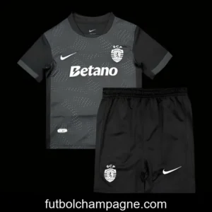 25_26 Kids Sporting Lisbon Forth Black Jersey