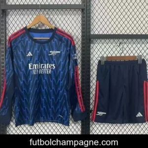 25_26 Kids Arsenal Away Long Sleeve Blue Jersey