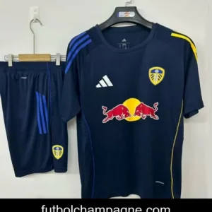 25_26 Leeds United Pre-Match Jersey Royal Blue+ Shorts