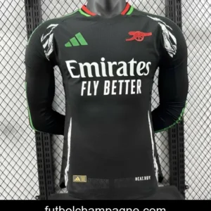Player Version 24_25 Arsenal Away Black Long Sleeve Jersey