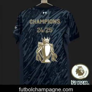 24_25 Liverpool Black Goalkeeper Jersey With Champion Printing
