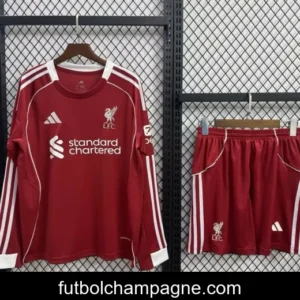 25_26 Kids Liverpool Home Long Sleeve Jersey