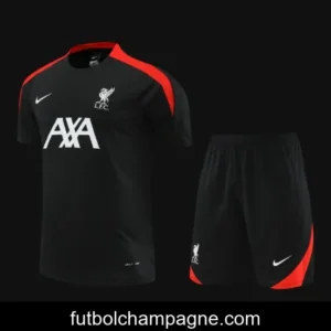 24_25 Liverpool Black Short Sleeve Jeresy+Shorts