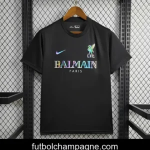 24_25 Liverpool x Balmain Black Training Jersey