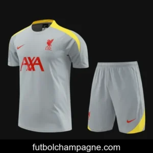 24_25 Liverpool Grey Short Sleeve Jeresy+Shorts