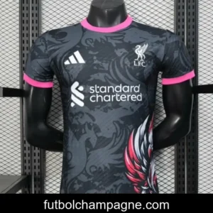 Player Version 25_26 Liverpool Black with Pink Accents Design Jersey