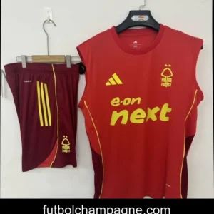 25_26 Nottingham Forest Vest Jersey Red+ Shorts
