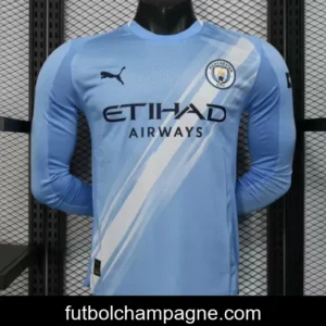 Player Version 25_26 Manchester City Home Long Sleeve Jersey