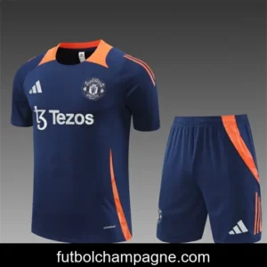 24_25 Manchester United Navy Short Sleeve Jersey+Shorts