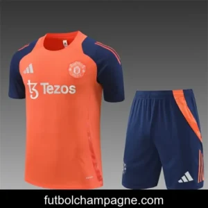 24_25 Manchester United Orange Short Sleeve Jersey+Shorts