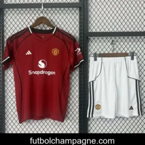 25_26 Kids Manchester United Home Jersey