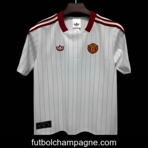 25_26 Manchester United Adidas Original Terrace Icons WHITE Jersey