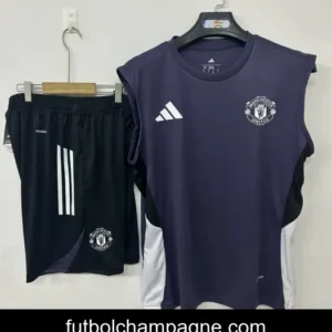 25_26 Manchester United Vest Jersey Purple+ Shorts