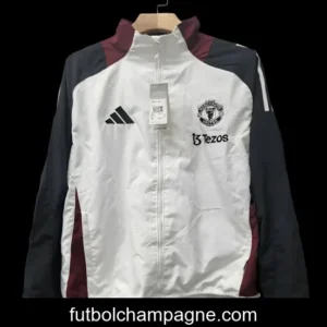25_26 Manchester United White Heavy Trench Coat