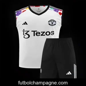 24_25 Manchester United White Vest Jeresy+Shorts
